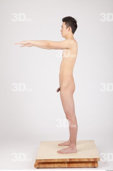 Whole Body Man Animation references Asian Nude Casual Slim Studio photo references