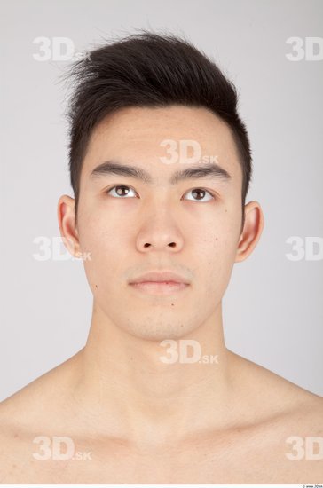 Whole Body Head Man Animation references Asian Casual Slim Studio photo references