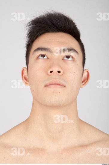 Whole Body Head Man Animation references Asian Casual Slim Studio photo references