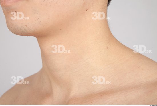 Neck Whole Body Man Asian Nude Casual Slim Studio photo references