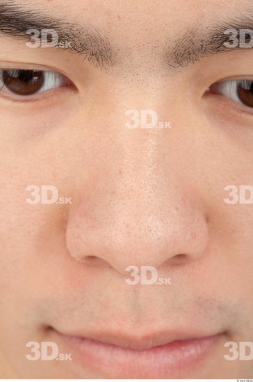 Nose Whole Body Man Asian Casual Slim Studio photo references