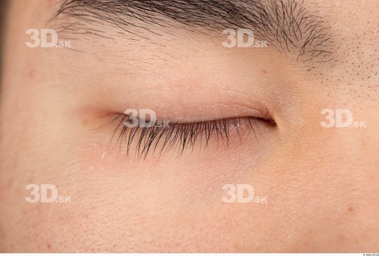 Eye Whole Body Man Asian Casual Slim Studio photo references