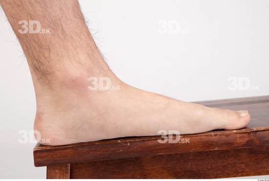 Foot Whole Body Man Asian Nude Casual Slim Studio photo references