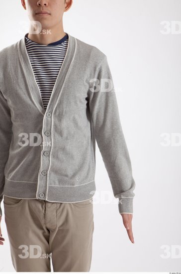 Arm Whole Body Man Animation references Asian Casual Sweater Slim Studio photo references