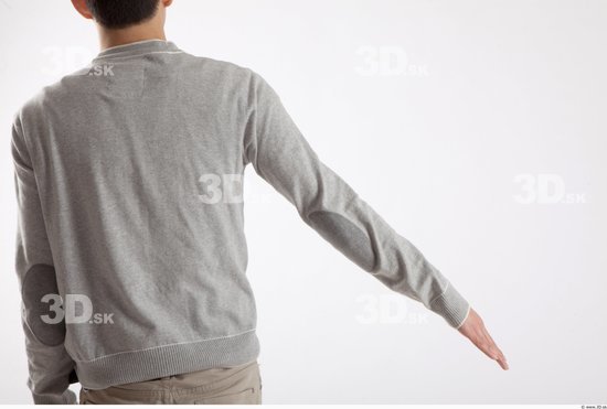 Arm Whole Body Man Animation references Asian Casual Sweater Slim Studio photo references