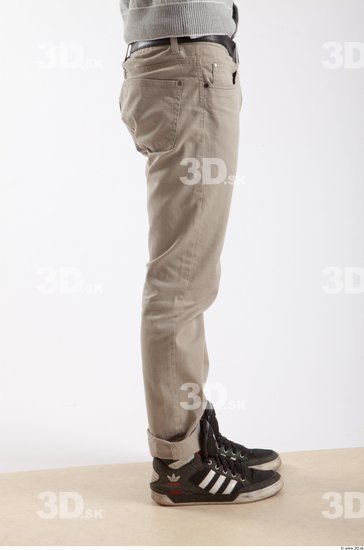 Leg Whole Body Man Animation references Asian Casual Trousers Slim Studio photo references