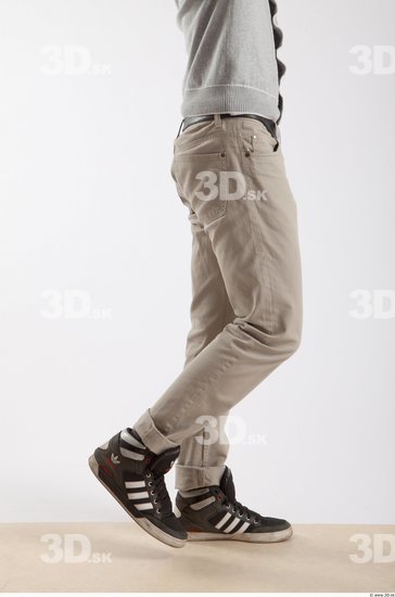 Leg Whole Body Man Animation references Asian Casual Trousers Slim Studio photo references