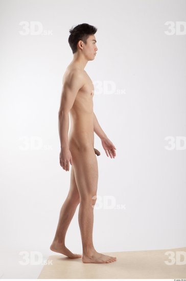 Whole Body Man Animation references Asian Nude Casual Slim Studio photo references