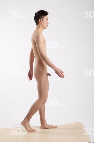 Whole Body Man Animation references Asian Nude Casual Slim Studio photo references