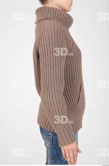 Arm Whole Body Woman Casual Sweater Slim Studio photo references