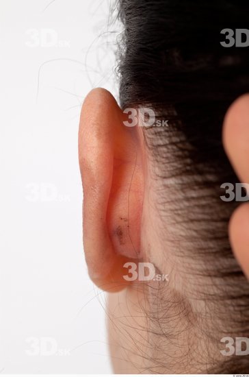 Ear Whole Body Woman Casual Slim Studio photo references