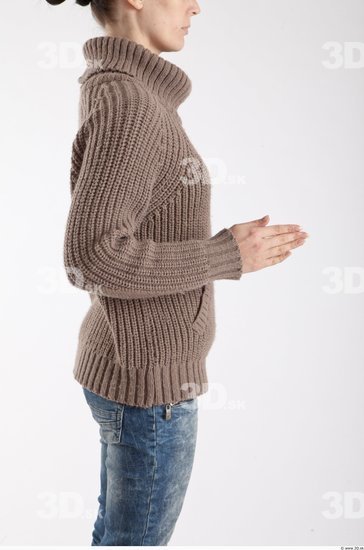 Arm Woman Animation references White Casual Sweater Slim