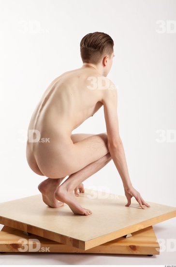 Whole Body Man Other White Casual Slim Male Studio Poses