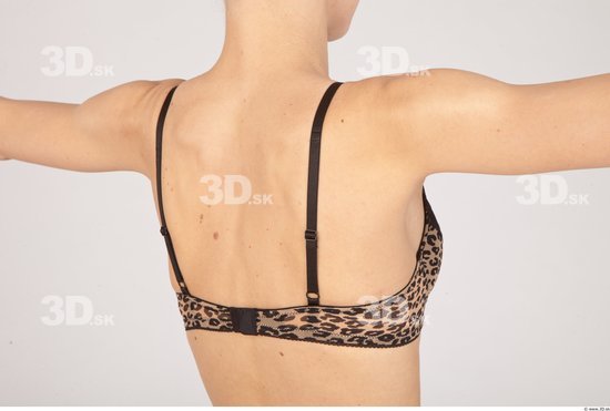 Back Woman Underwear Bra Slim Studio photo references