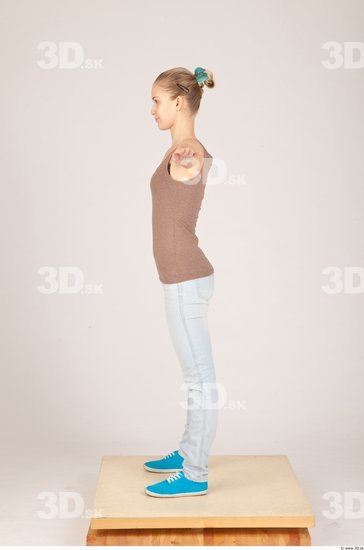 Whole Body T poses Casual Studio photo references