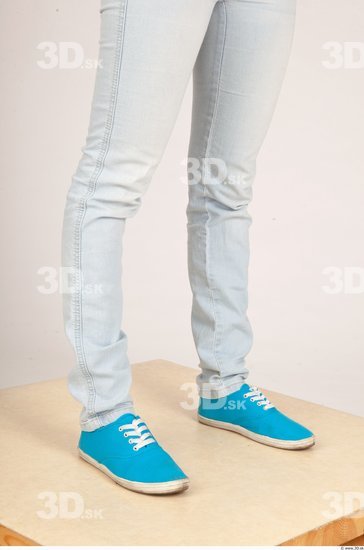 Calf Casual Trousers Studio photo references