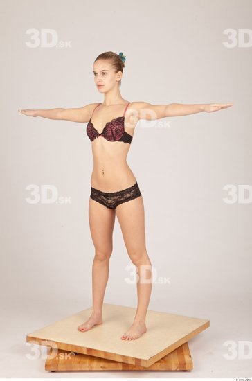 Whole Body T poses Underwear Studio photo references