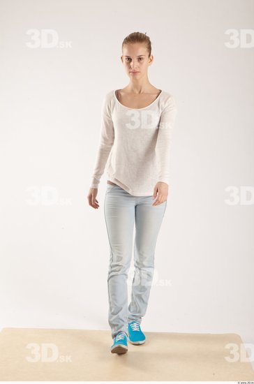 Whole Body Woman Animation references White Casual Slim