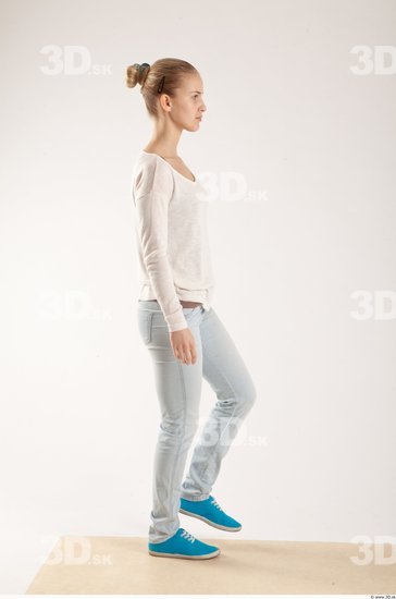 Whole Body Woman Animation references White Casual Slim