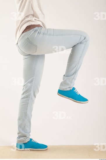 Leg Woman Animation references White Casual Jeans Slim