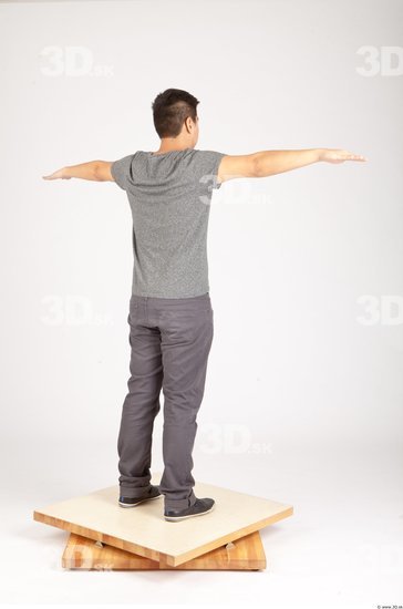 Whole Body Man T poses Casual Average Studio photo references