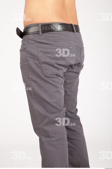 Thigh Man Casual Trousers Average Studio photo references