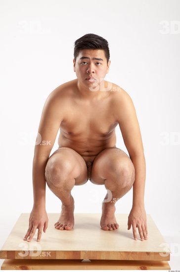 Whole Body Man Animation references Asian Nude Casual Average Studio photo references