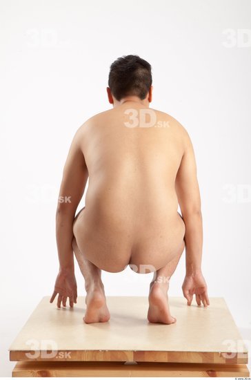 Whole Body Man Animation references Asian Nude Casual Average Studio photo references