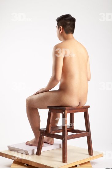 Whole Body Man Artistic poses Animation references Asian Nude Casual Average Studio photo references