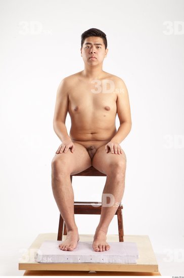 Whole Body Man Artistic poses Animation references Asian Nude Casual Average Studio photo references