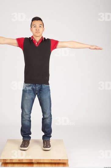 Whole Body T poses Asian Casual Slim Studio photo references