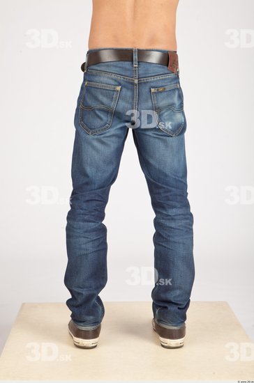 Leg Asian Casual Jeans Slim Studio photo references