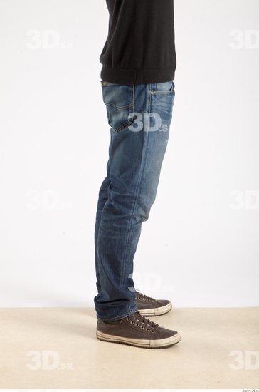 Leg Whole Body Man Animation references Asian Casual Jeans Slim Studio photo references