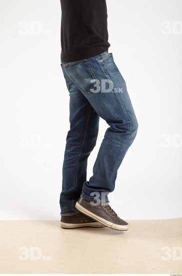 Leg Whole Body Man Animation references Asian Casual Jeans Slim Studio photo references