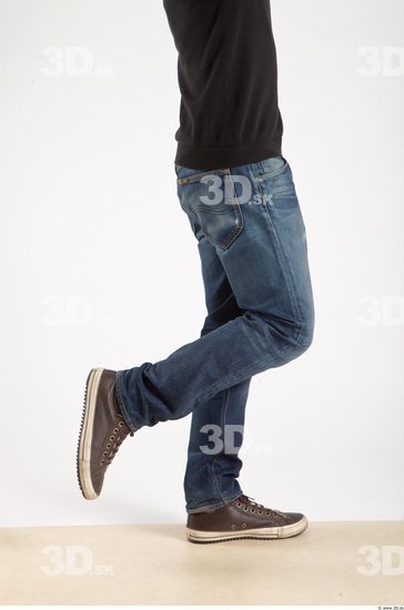 Leg Whole Body Man Animation references Asian Casual Jeans Slim Studio photo references