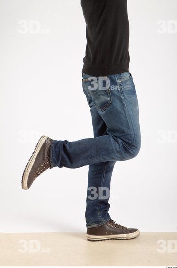 Leg Whole Body Man Animation references Asian Casual Jeans Slim Studio photo references