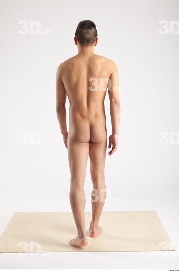 Whole Body Man Animation references Asian Nude Casual Slim Studio photo references