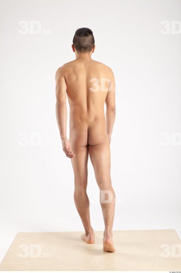 Whole Body Man Animation references Asian Nude Casual Slim Studio photo references