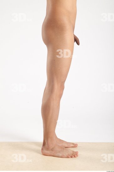 Leg Whole Body Man Animation references Asian Nude Casual Slim Studio photo references