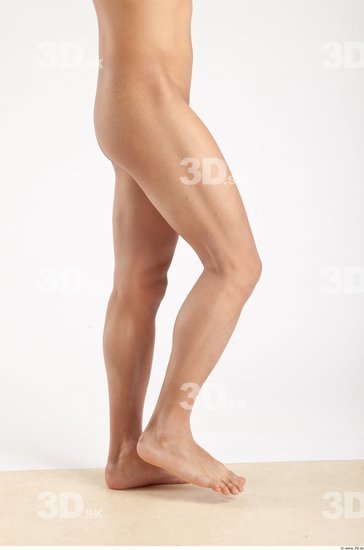 Leg Whole Body Man Animation references Asian Nude Casual Slim Studio photo references