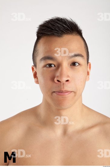 Head Phonemes Man Animation references Asian Slim Studio photo references