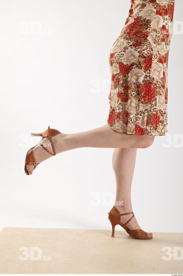 Leg Woman Animation references White Formal Dress Slim