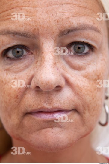 Head Woman White Average Wrinkles