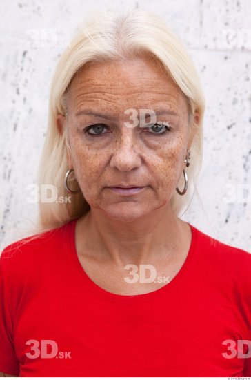 Head Woman White Average Wrinkles