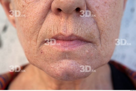 Mouth Woman Casual Average Wrinkles Street photo references