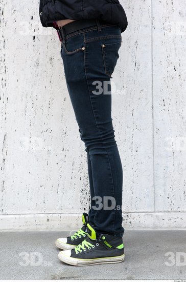 Leg Woman Casual Jeans Average Street photo references