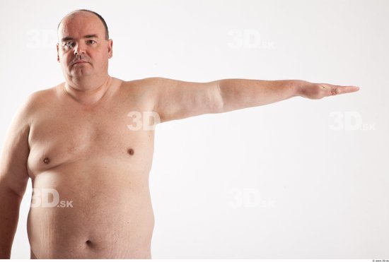 Arm Man Animation references White Nude Overweight Bald