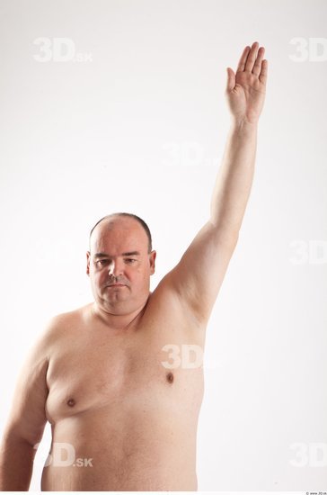 Arm Man Animation references White Nude Overweight Bald