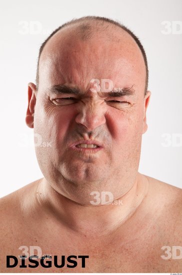 Head Emotions Man White Overweight Bald