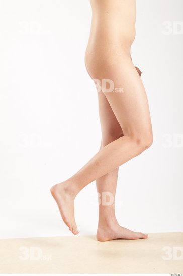 Leg Whole Body Man Animation references Asian Nude Casual Slim Studio photo references